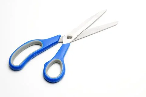 Tailors scissors on a white background Stock Photos