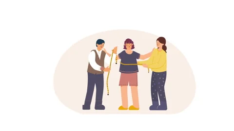 Tailors Taking Measurements Background Stock Footage 287732482