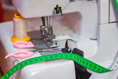 Tailor's tools and accessories Stock Photos