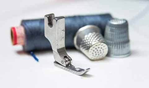 Tailor's tools and accessories Stock Photos