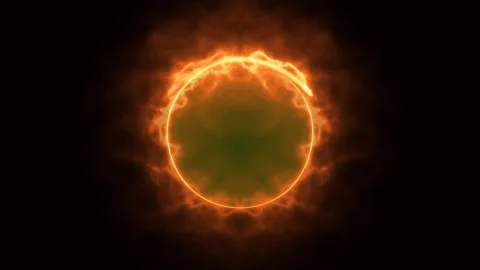 The tails of fire chased each other in a circle Stock Footage 277199680