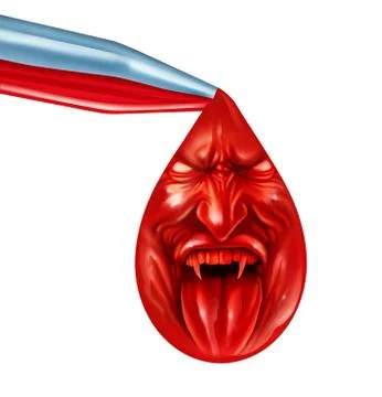 Tainted blood Stock Illustration