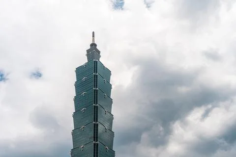 Taipei 101 skyscraper. Stock Photos
