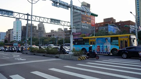 Taipei cityscape Stock Footage 123337543