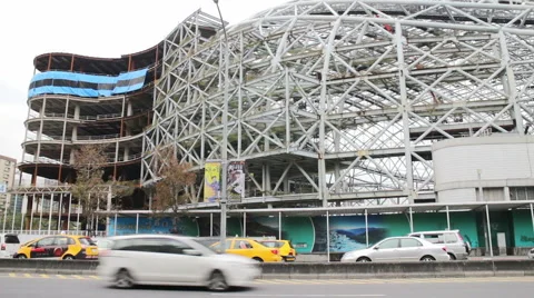 Taipei Dome Construction. HD Stock Footage 49416809