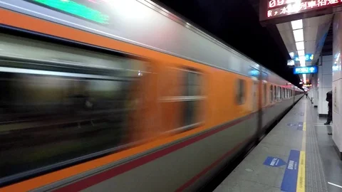 Taipei High Speed Train Stock Footage