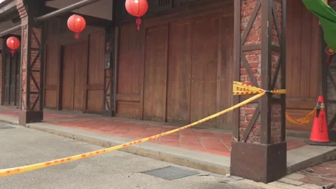 Taipei lockdown during covid19 Stock Footage 156701938
