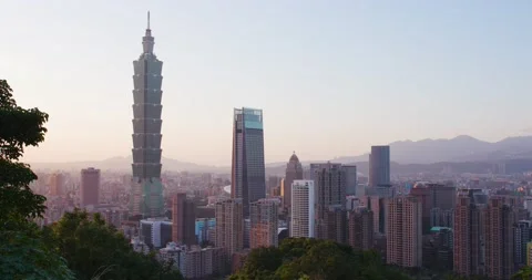 Taipei skyline Stock Footage 239590396