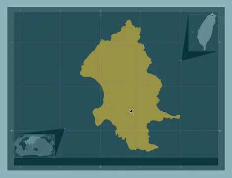 Taipei, Taiwan. Solid color shape Stock Illustration