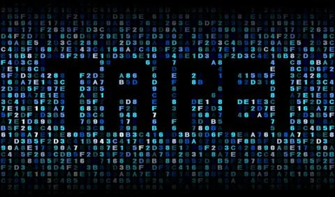 Taipei text on hex code illustration Stock-Illustration