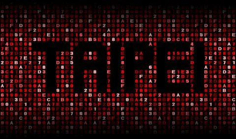 Taipei text on hex code illustration Stock-Illustration