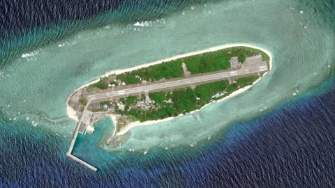 Taiping Island Map Animation Vídeos de archivo 320230215