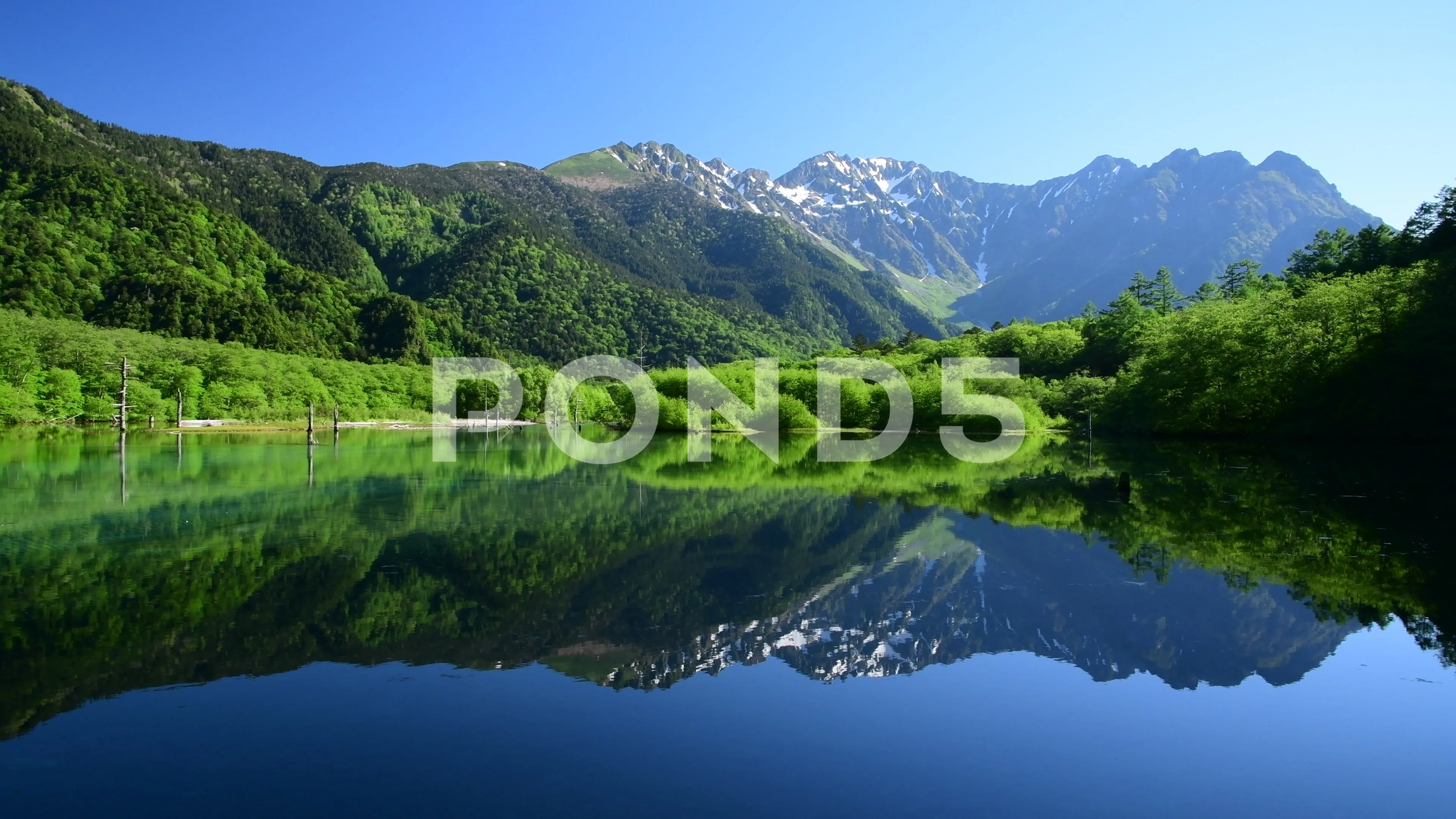 Taisho Pond Nagano Prefecture Japan Stock Video Pond5
