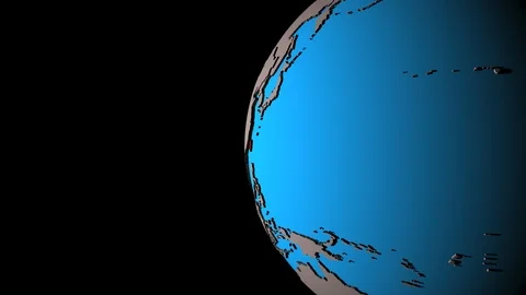 Taiwan on 3D globe Stock Footage 112496634