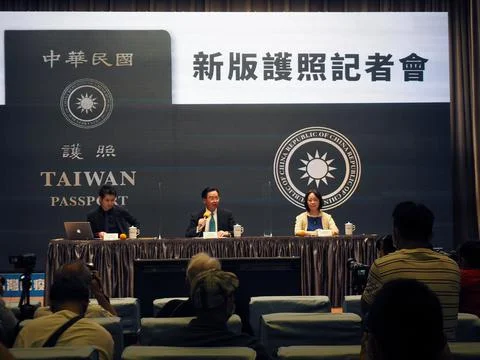 Taiwan changes passport cover to emphasize Taiwan identity, Taipei - 02 Sep 2020 Stock Photos