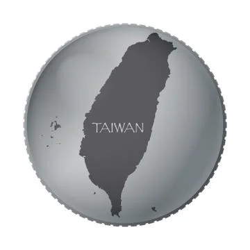 Taiwan Coin Stock Illustration