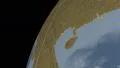 Taiwan extruded. Bumps. Graticule. 4k or 4k+ Resolution