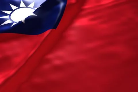 Taiwan flag background Stock Illustration
