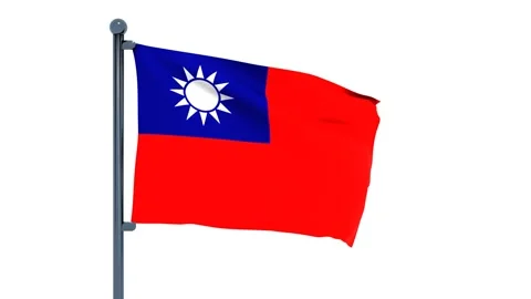 Taiwan Flag Stock Footage 150541706