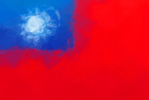 Taiwan flag Stock Illustration