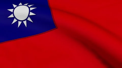 Taiwan Flag Loop Stock Footage 248081575