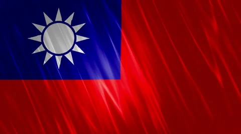 Taiwan Flag Loopable Background Stock Footage 62636565
