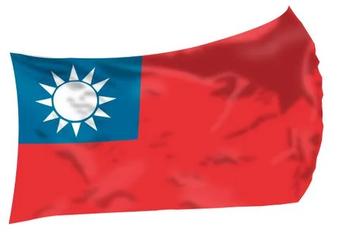 Taiwan Flag Foto stock