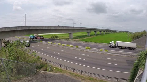 Taiwan High Speed Rail train Stock Footage 74444921