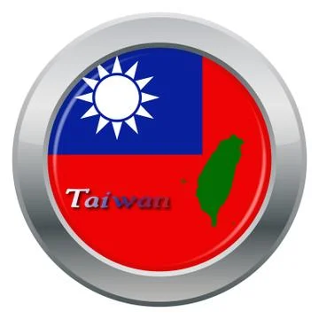 Taiwan Icon Silver Stock Illustration