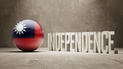 Taiwan. Independence Concept. Stock Illustration