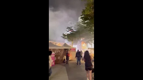 Taiwan: Knife Attack and Smoke Grenades Reported Near MRT Stations in Tai... Stock Footage 324503013