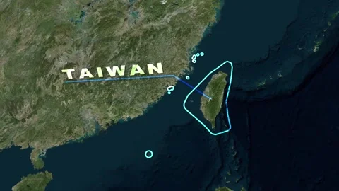 Taiwan Map Animation Stock Footage 273879681