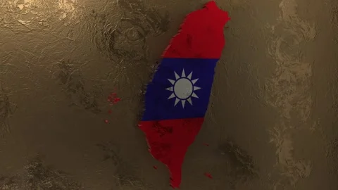 Taiwan Map 库存影片 277927421