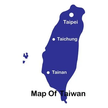 Taiwan map logo Stock Illustration