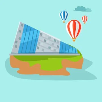 Taiwan Map with Triangular Building Illustration Ilustración de archivo
