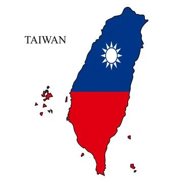 Taiwan map vector illustration. Global economy. Famous country. China Region. Stock Illustration