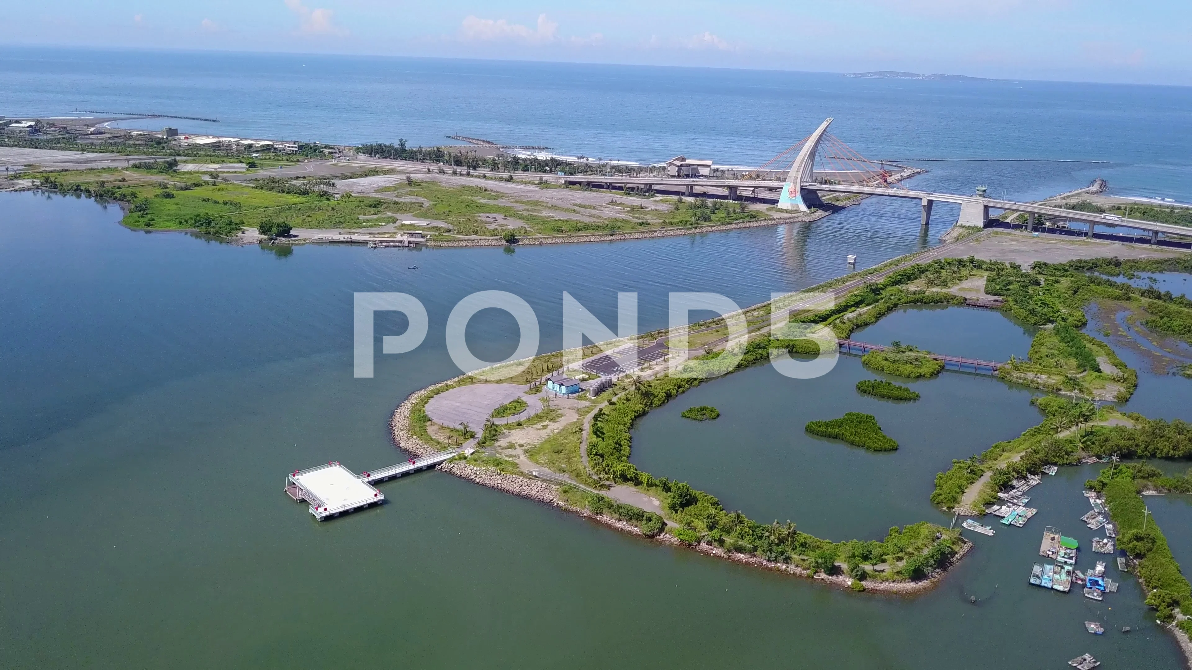 Taiwan Pingtung Aerial Drone Video Dapen Stock Video Pond5