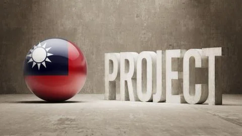 Taiwan. Project Concept. Stock Illustration