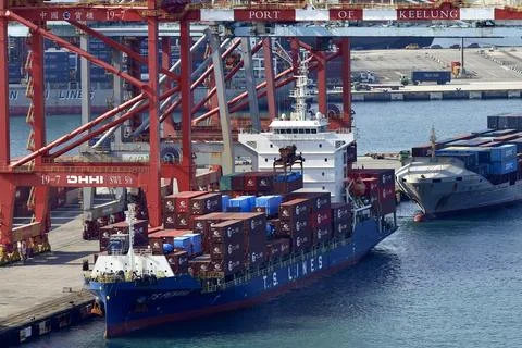 Taiwan to release new data on export orders, Keelung - 20 Mar 2025 Stock Photos