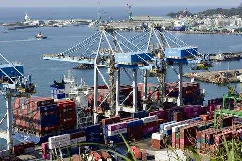 Taiwan to release new data on export orders, Keelung - 20 Mar 2025 Stock Photos