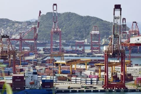 Taiwan to release new data on export orders, Keelung - 20 Mar 2025 Stock Photos