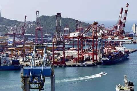 Taiwan to release new data on export orders, Keelung - 20 Mar 2025 Stock Photos
