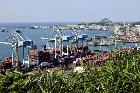 Taiwan to release new data on export orders, Keelung - 20 Mar 2025 Stock Photos