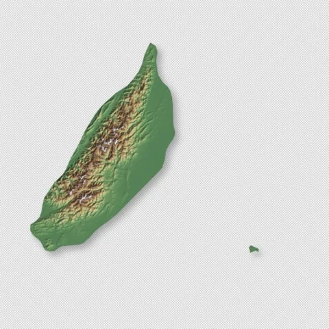Taiwan Rotating 3D Relief Map Seamless Loop, Alpha Channel 4K 스톡 동영상 340698794
