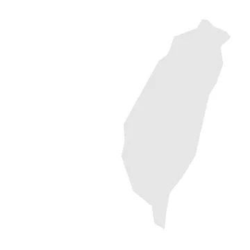 Taiwan simplified vector map Stock Illustration