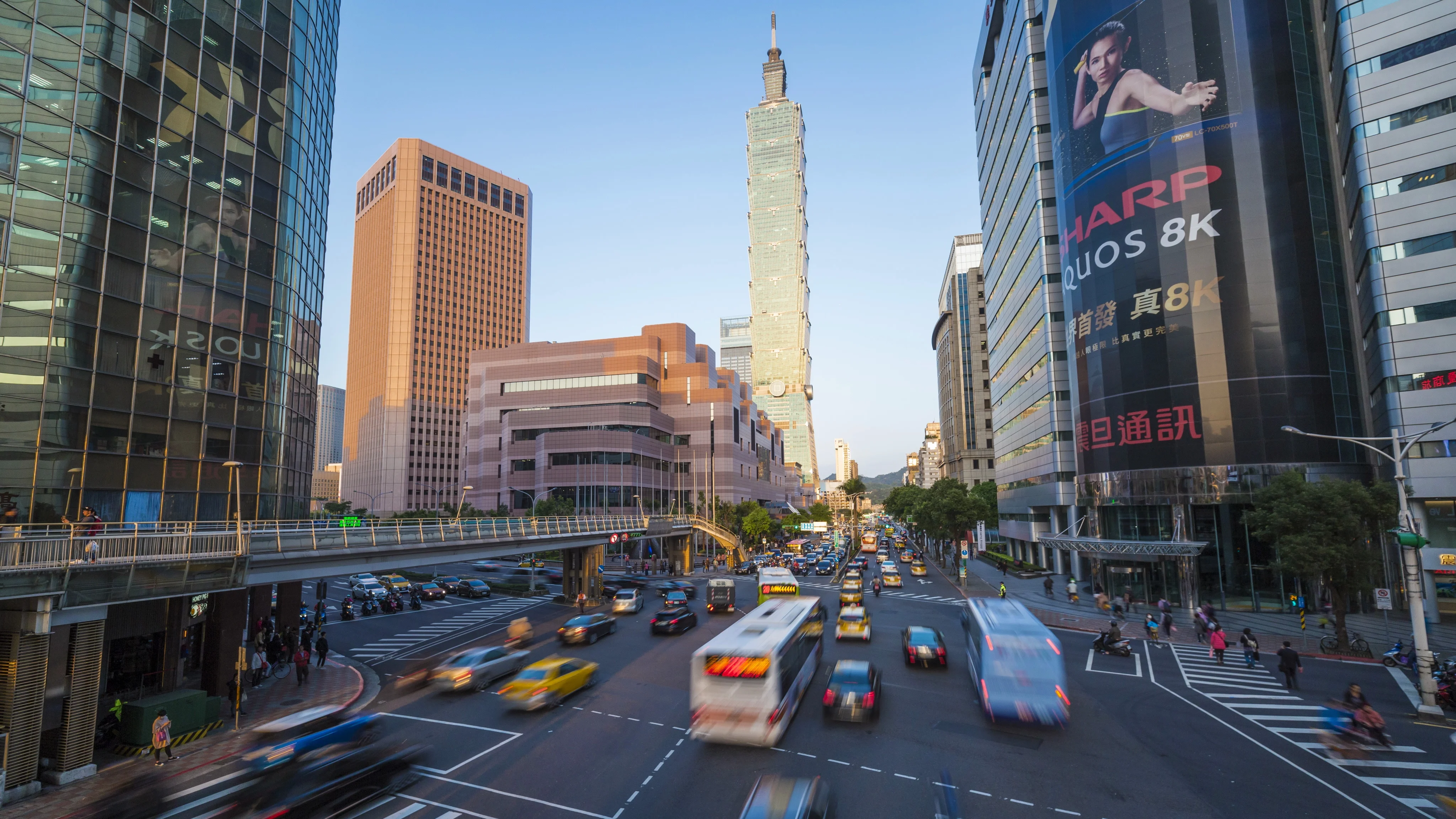 Taiwan, Taipei, Time Lapse Of Traffic Stock Video Pond5