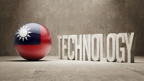 Taiwan. Technology Concept. Stock Illustration