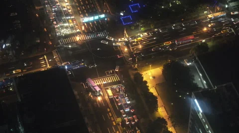 Taiwan traffic from above Video stock 68621855