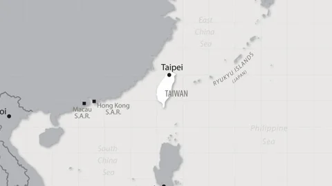 Taiwan on the world map. 4K animation. | Stock Video | Pond5