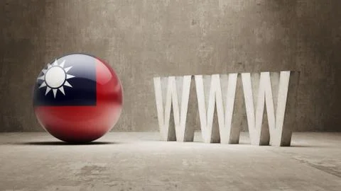 Taiwan. WWW Concept. Stock Illustration